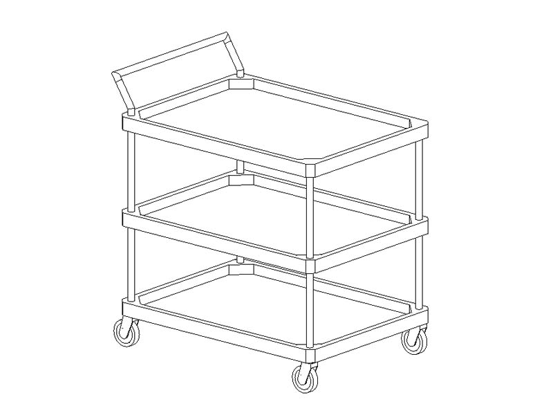 BIM HEALTHCARE REVIT FAMILIES Utility Carts