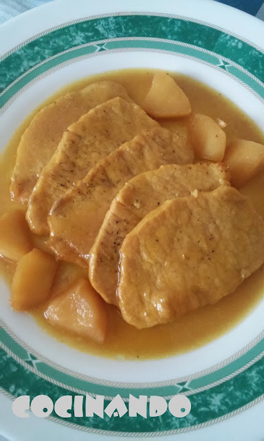 Lomo De Cerdo Con Salsa De Manzana
