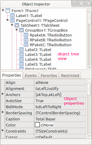 Jendela Object Inspector