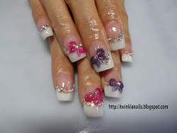 nail 3d designs nails unique acrylic powder sculpture painting french overlay beutiful colour tis pedicure