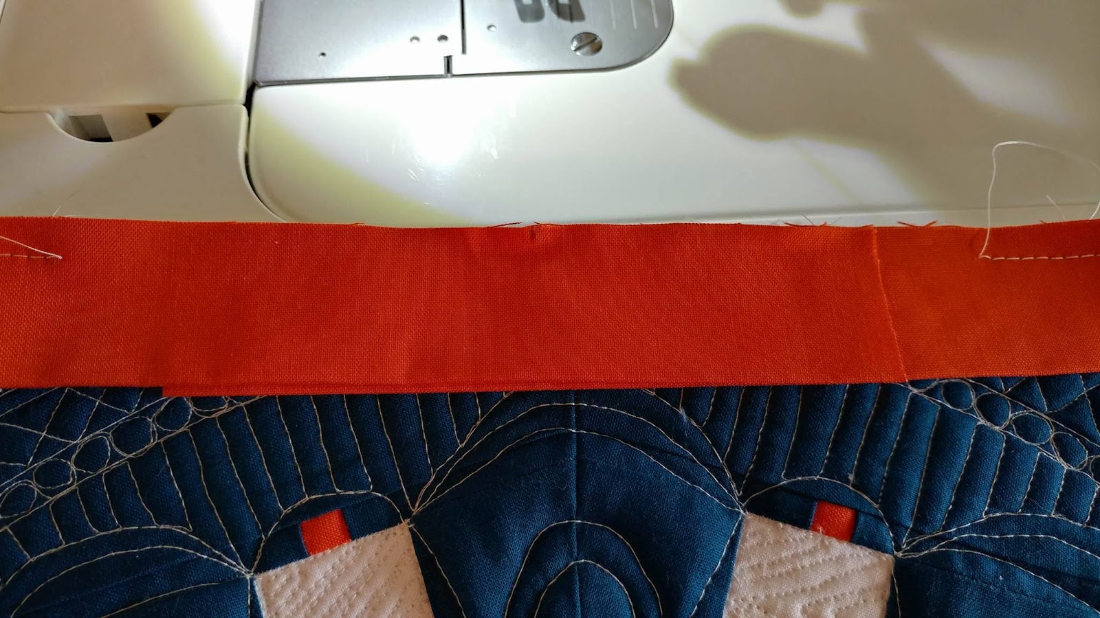 Slice of Pi Quilts Machine Quilt Binding Tutorial