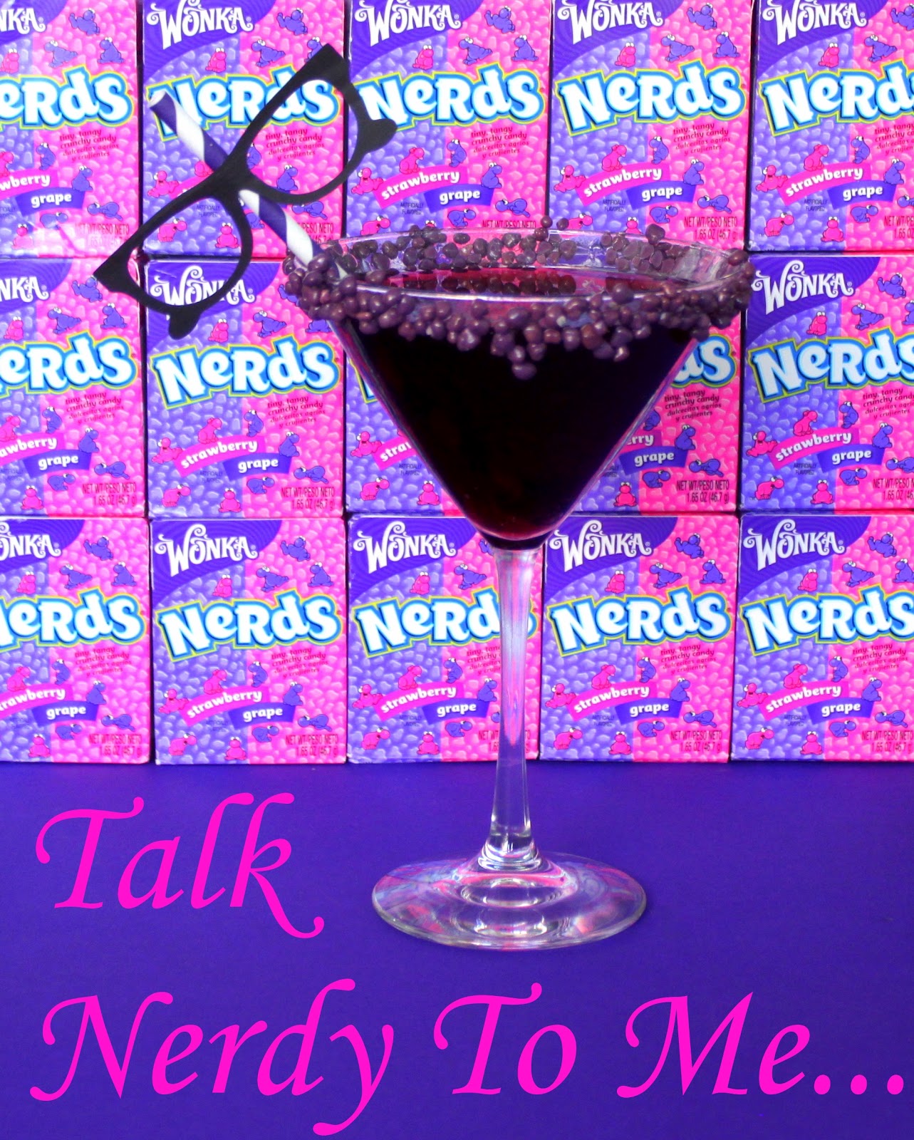 Here Comes The Fun Talk Nerdy To Me; A Grape Nerd Cocktail