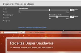 configurar larguras blog