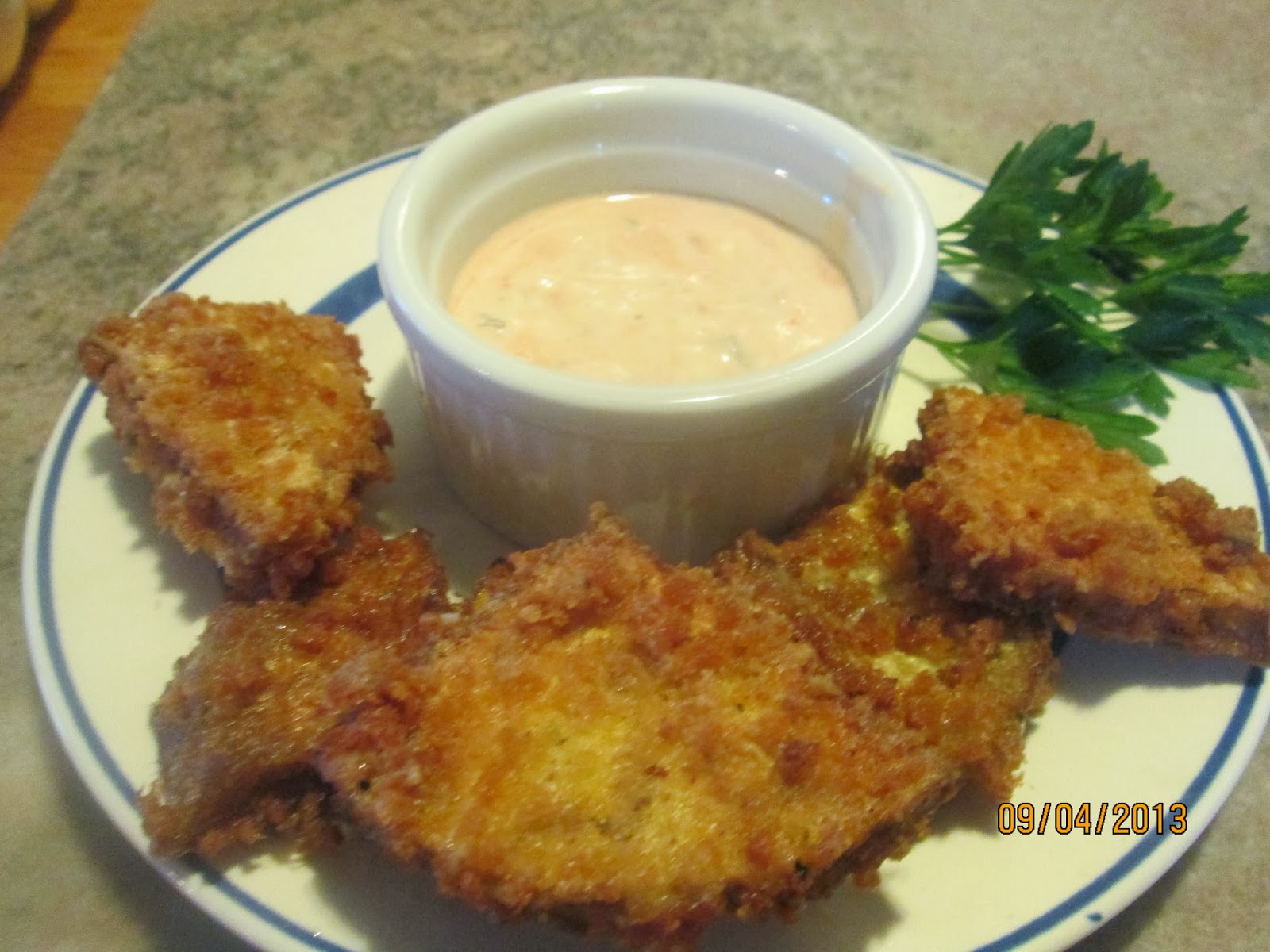 Cooking with Barry & Meta Frenchfried Eggplant — last of the summert