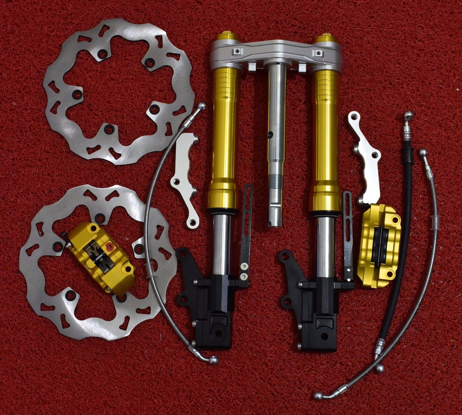 UPSIDE DOWN FORK DOUBLE DISC WITH SPORT RIM YAMAHA EXCITER 150 / Y15ZR