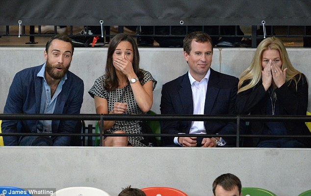  This is the team of Harry and Zara won.  Peter and Autumn Phillips and James and Pippa Middleton watched the game from the stands.