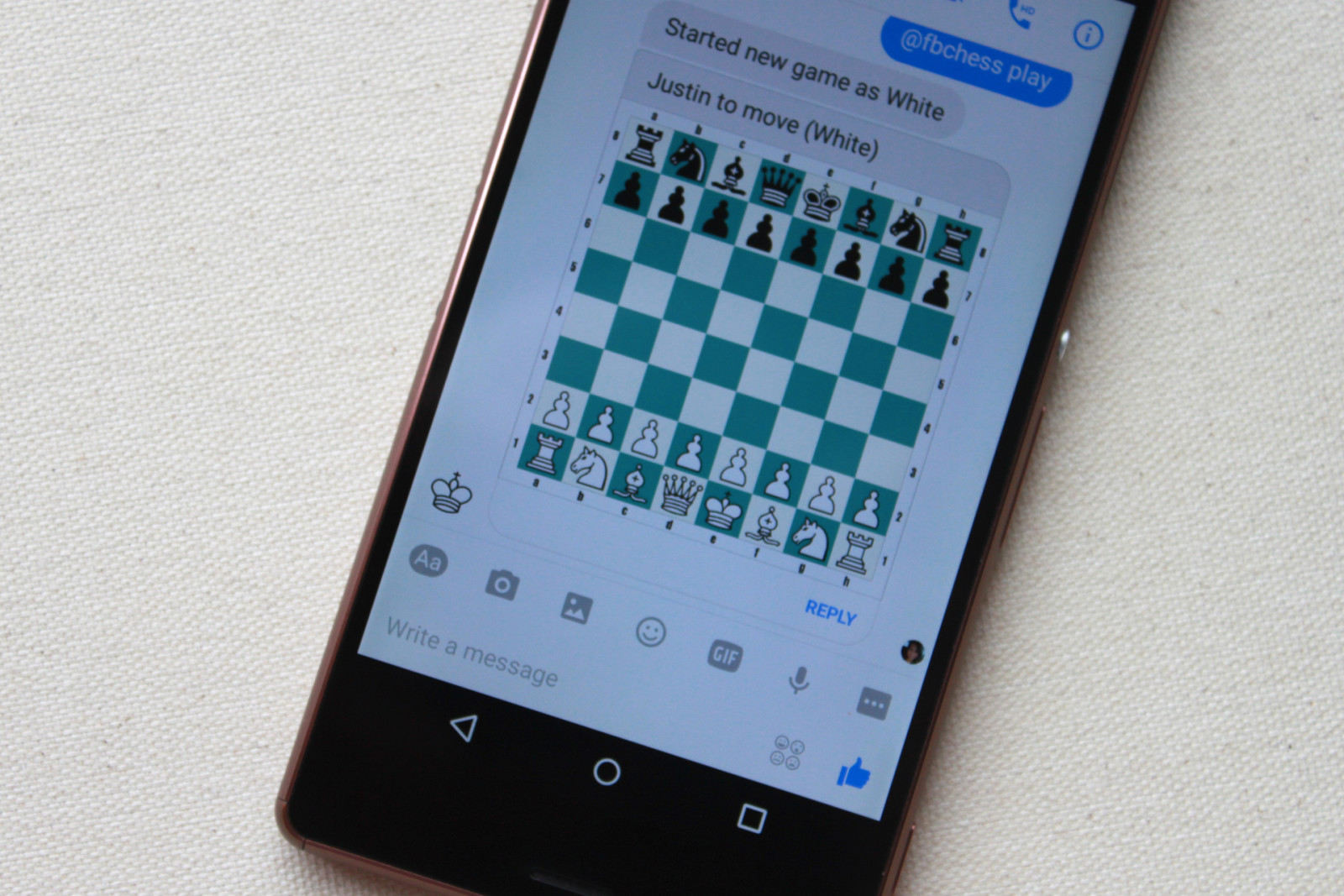 Play Chess On Facebook Messenger (Hidden Game) fbchess