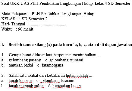 17+ Kunci jawaban plh kelas 4 semester 1 ideas in 2021 