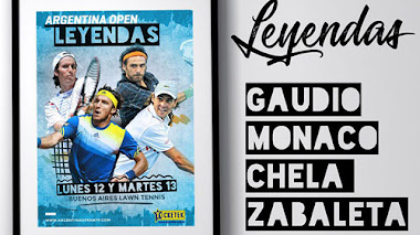 El Argentina Open 2018 tendrá un cuadro destinado a Leyendas