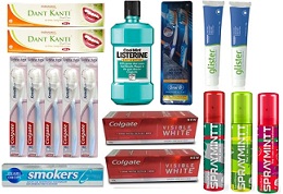 Wide Range of Oral Care Products (Oral-B, Colgate, Amway, Patanjali, Himalaya) – Get up to 50% Off