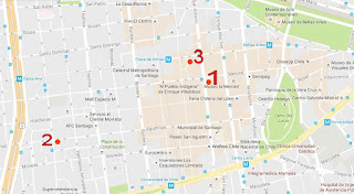 3 locales almuerzo Stgo centro mapa