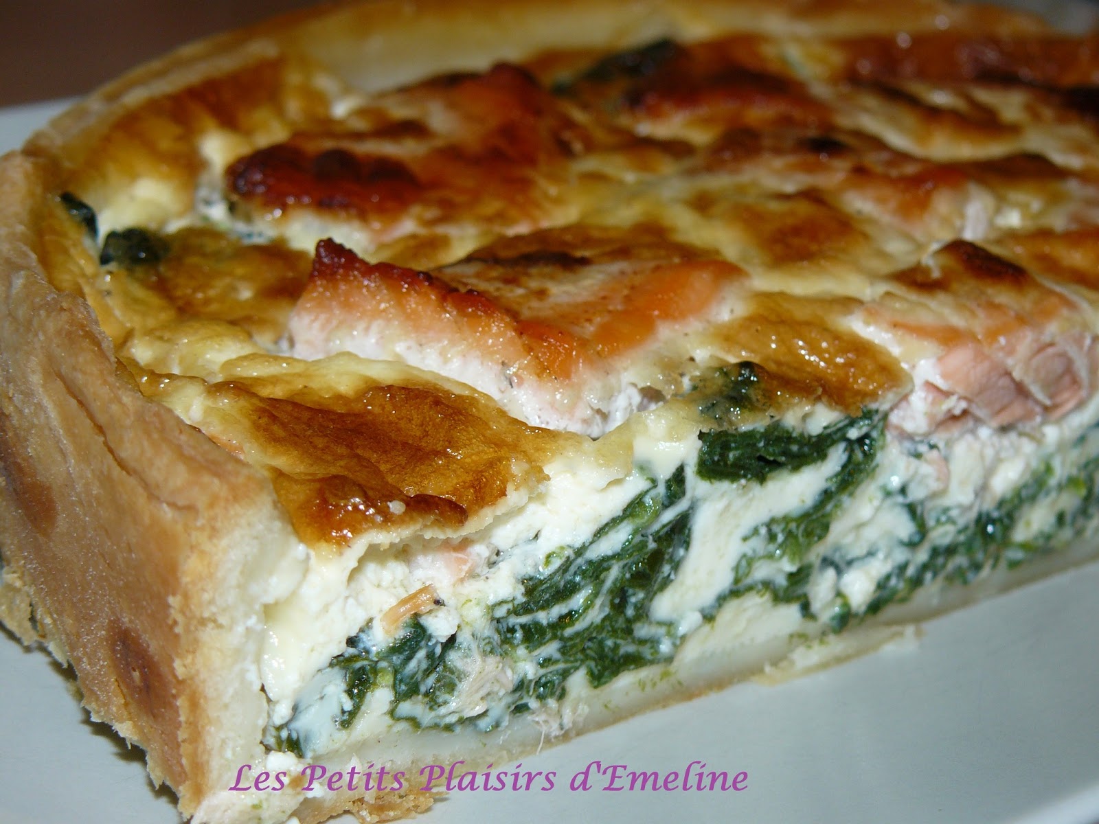 Les Petits Plaisirs d'Emeline: Tarte saumon épinard