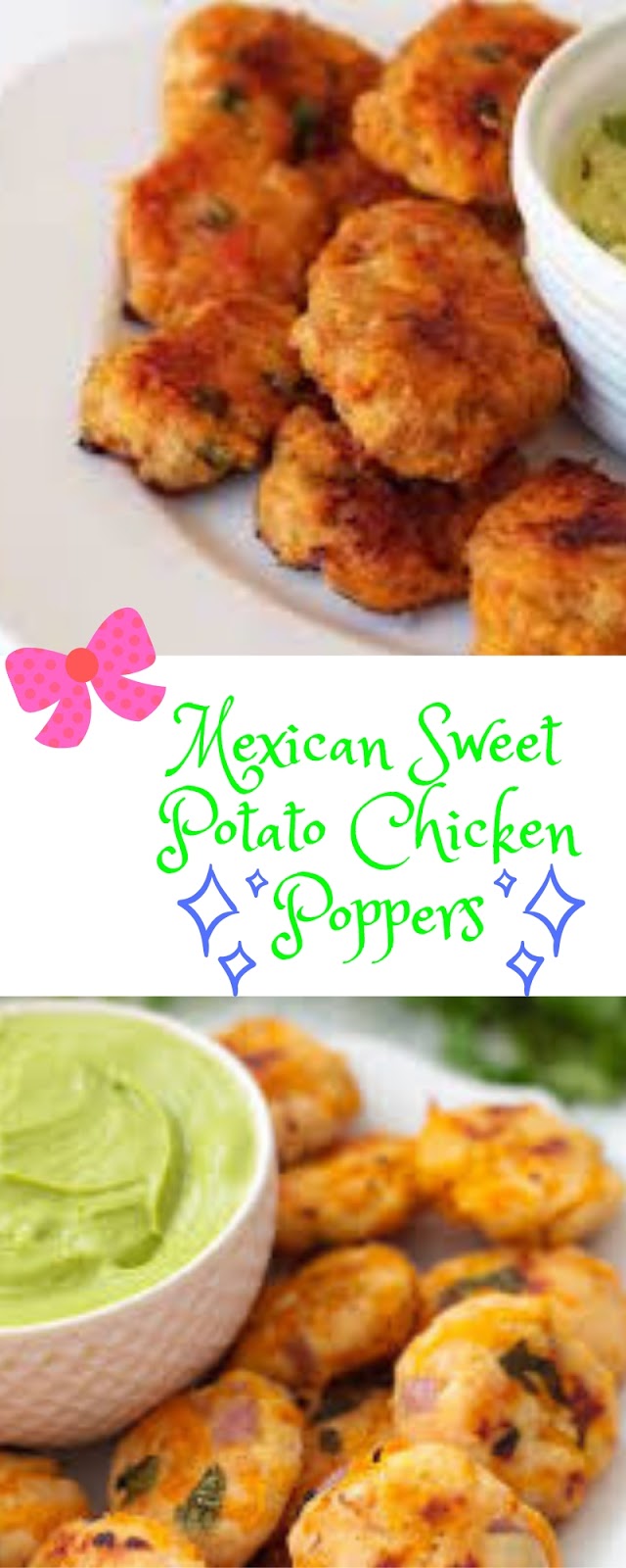 Mexican Sweet Potato Chicken Poppers