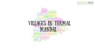 Tekmal mandal with villages 