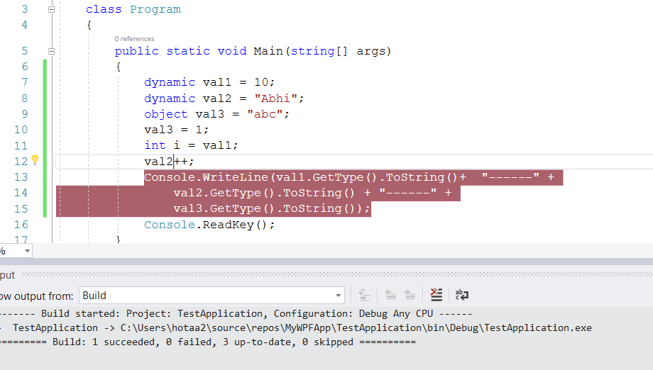 Dynamic Type in c Server and Microsoft Azure