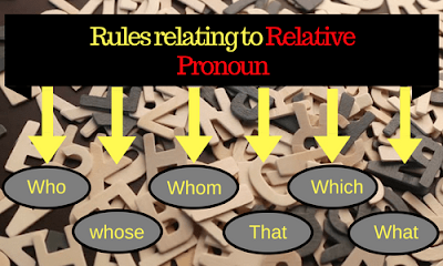 Rules Relating to Relative Pronoun