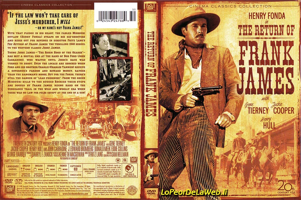 El Regreso de Frank James (1940- The Return of... - Western)