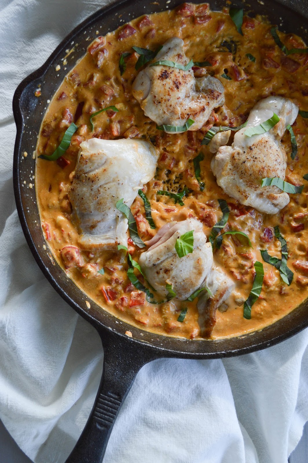 Hot Dog It's a Food Blog Roasted Red Pepper Chicken Thighs