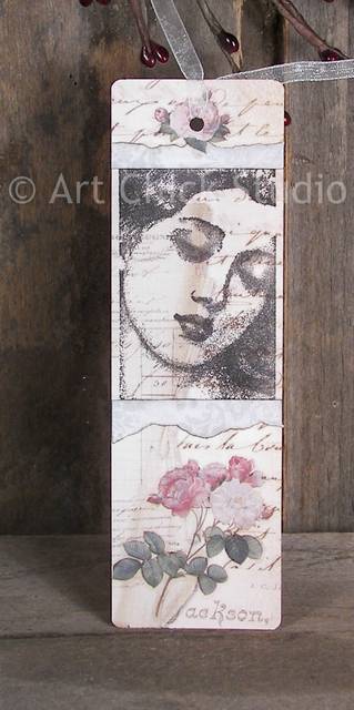 Beauty Altered Art Bookmark