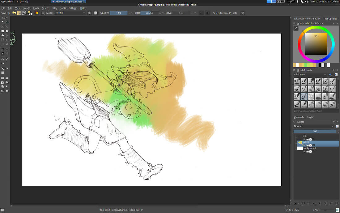 تحميل برنامج الرسم وتصميم الصور Krita احدث اصدار