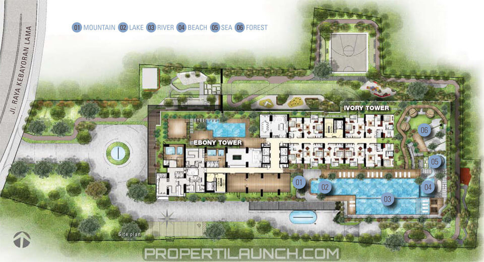 Site Plan Permata Hijau Suites Apartment