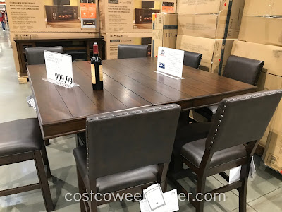 Ensure your dining room is properly furnished with the Pulaski Counter Height Dining Set