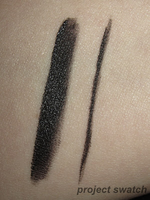 L'oreal Laquer Gel Liner in Blackest Black - swatch