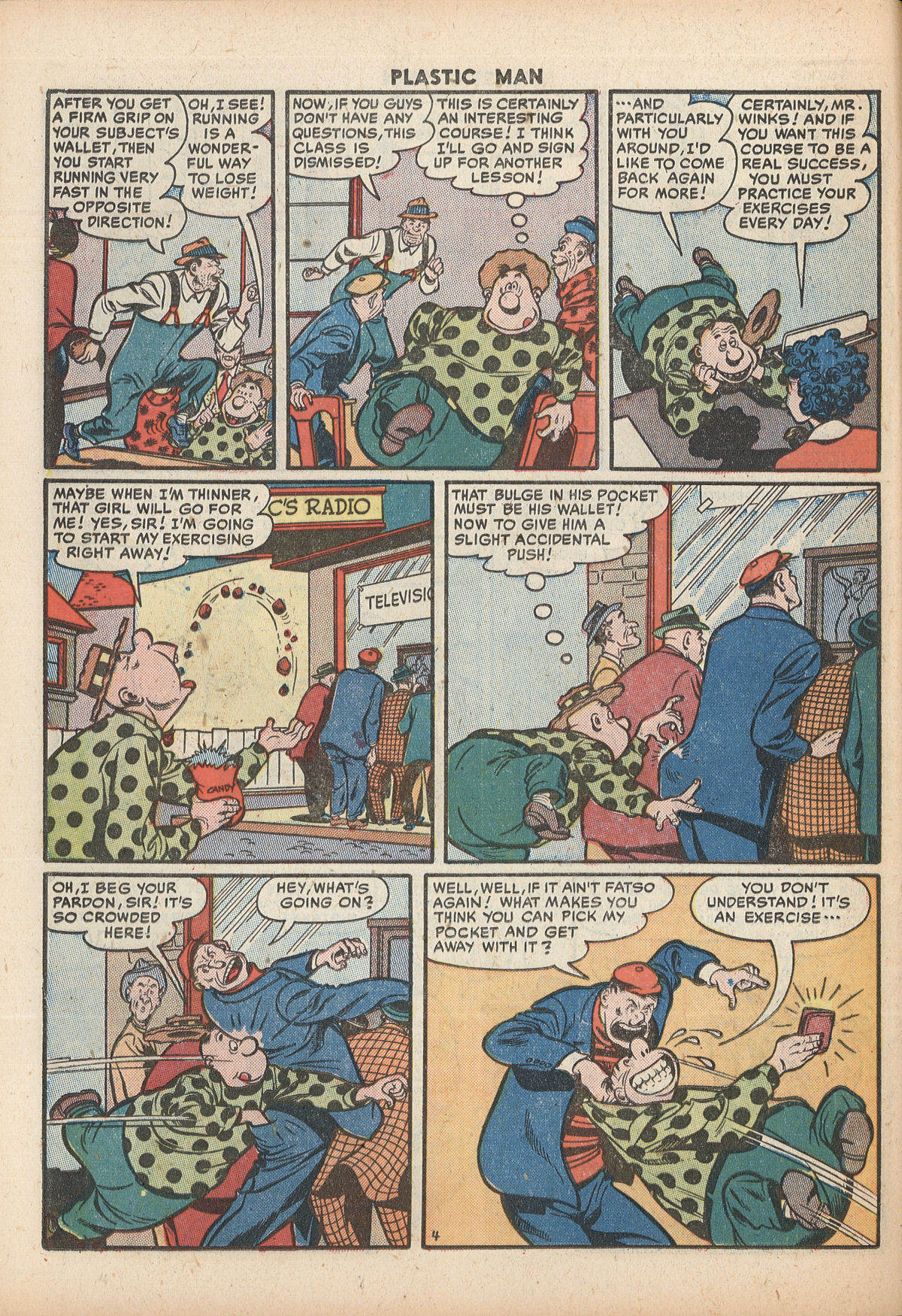 Read online Plastic Man (1943) comic -  Issue #29 - 38