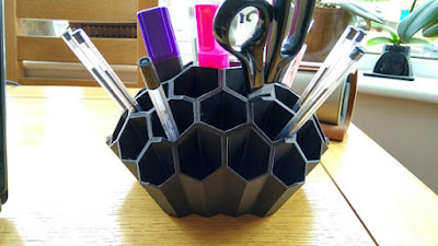 Must Have Desk Organizers for You Honeycomb Styled Desk Organizer