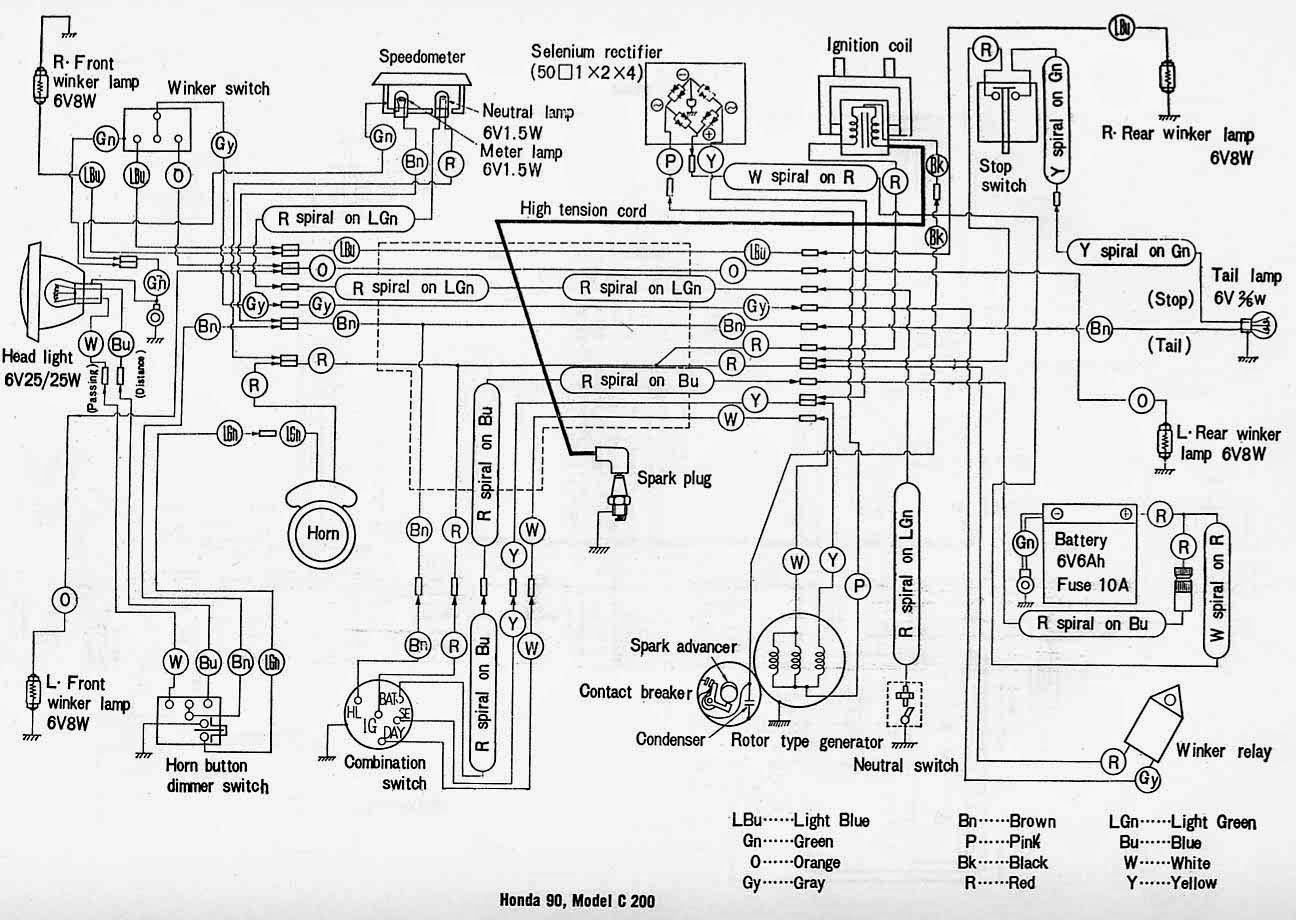 Wiring Diagrams and Free Manual Ebooks: Classic Honda C200 Wiring Diagram