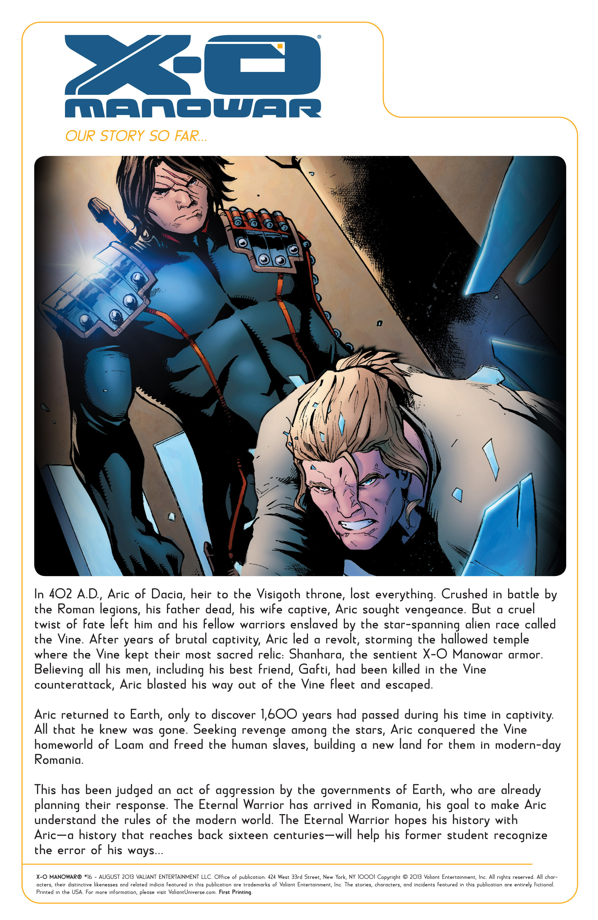 Read online X-O Manowar (2012) comic -  Issue #16 - 2