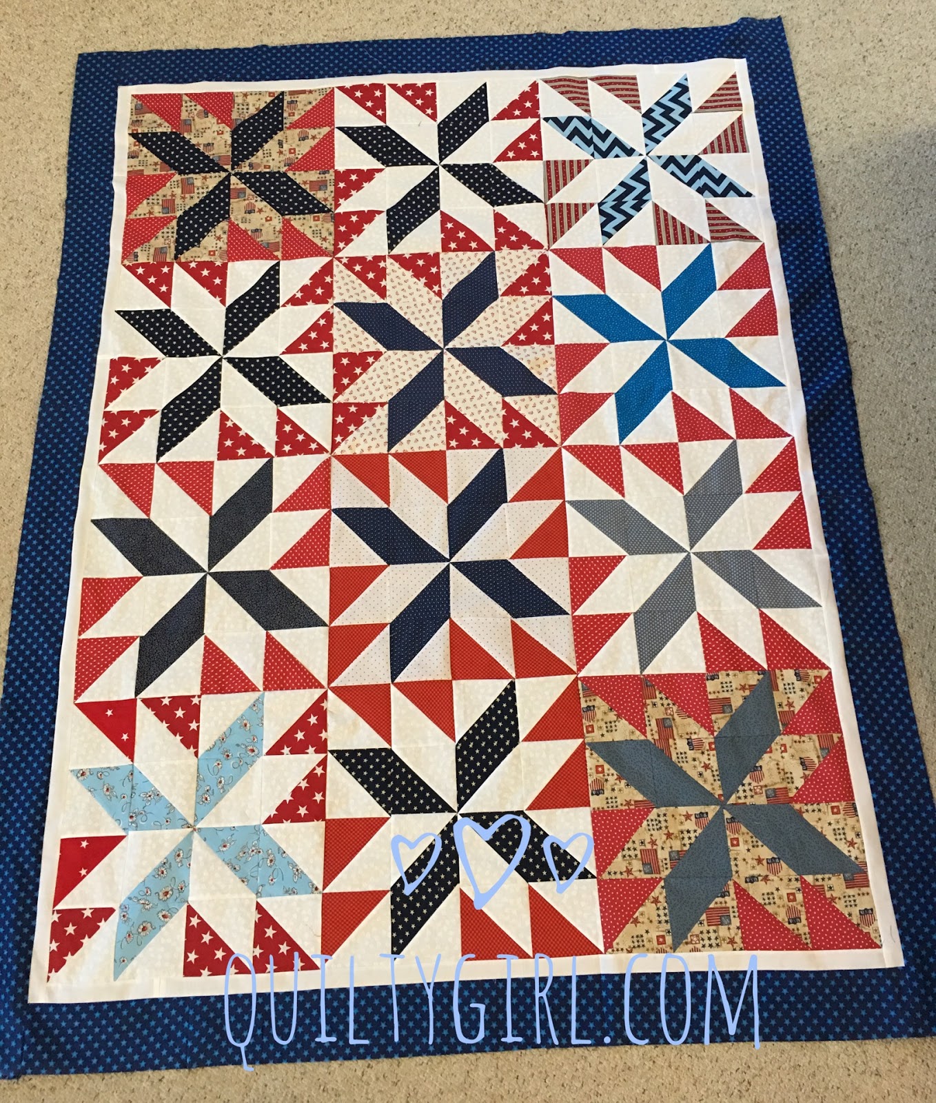 Alycia Quilts Quiltygirl Spinning Stars!!