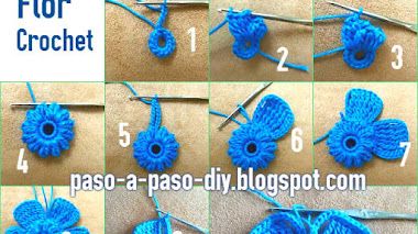 Cómo tejer Flor de 6 pétalos a Crochet / DIY