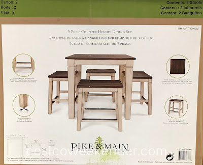 The Pike & Main 5-piece Counter Height Dining Set is perfect for apartments or other small spaces