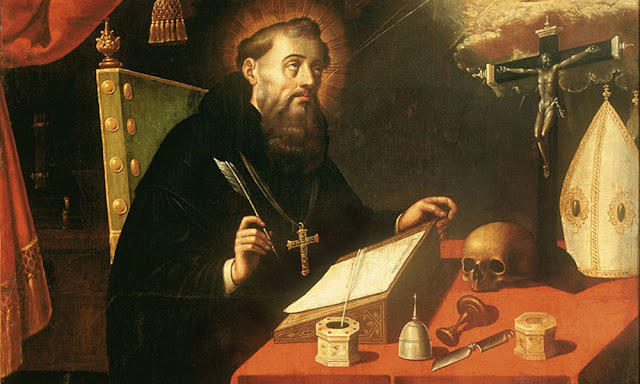 Lukisan St. Agustinus karya Antonio Rodriguez