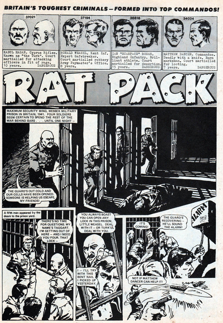 Image result for battle comic ratpack