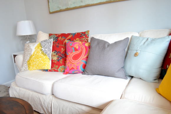 Colored pillows