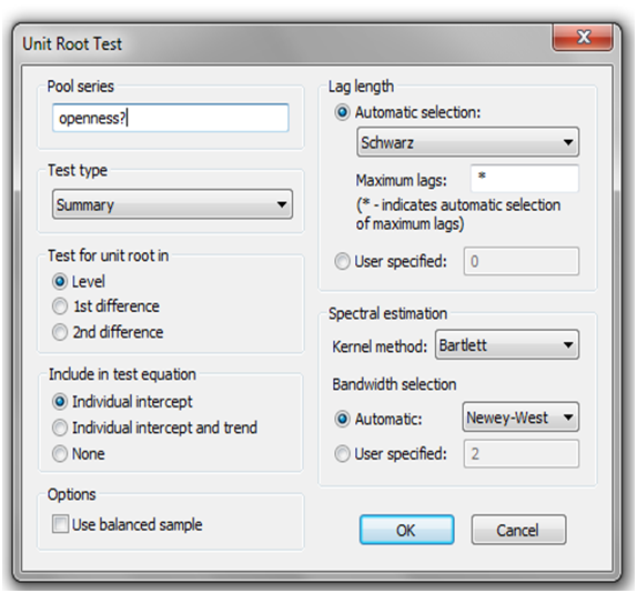 UJI UNIT ROOT (STASIONERITAS) DATA PANEL DENGAN EVIEWS ~ BE A ROYAL ...