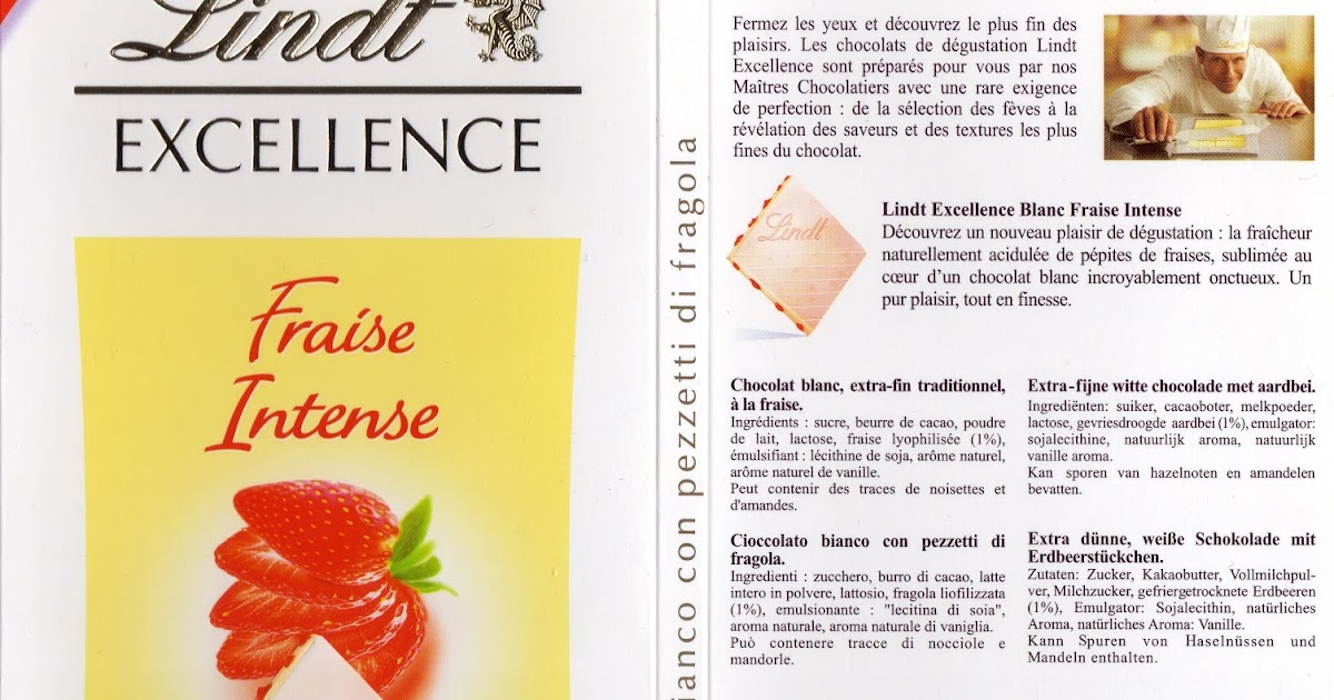 Lindt Excellence Fraise Intense Tablettedechoc