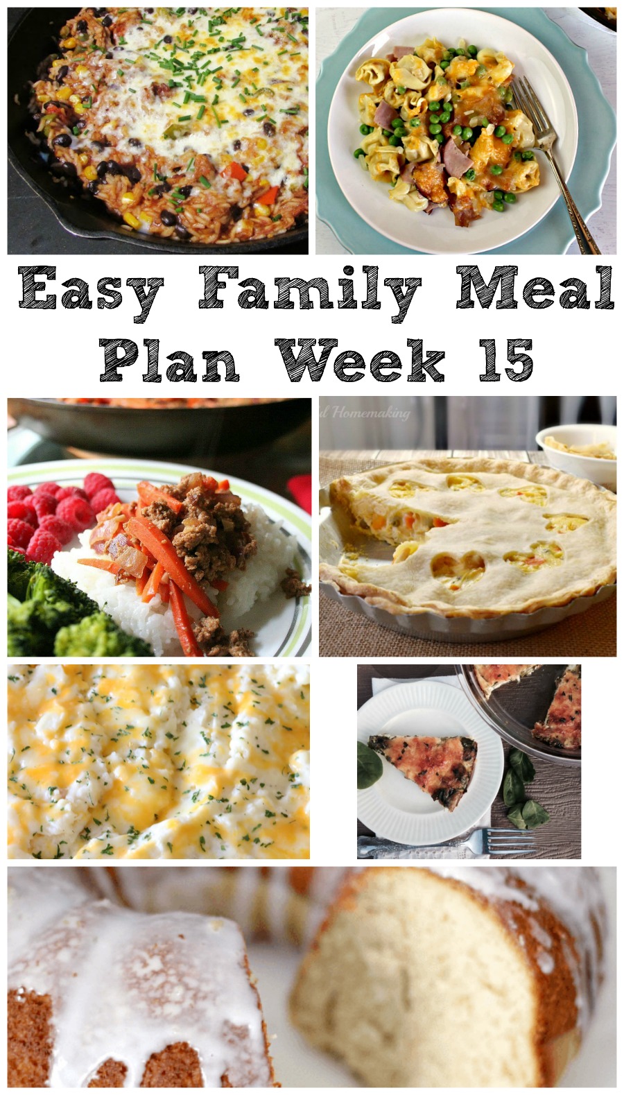 Cooking With Carlee: Easy Family Meal Plan Week 15