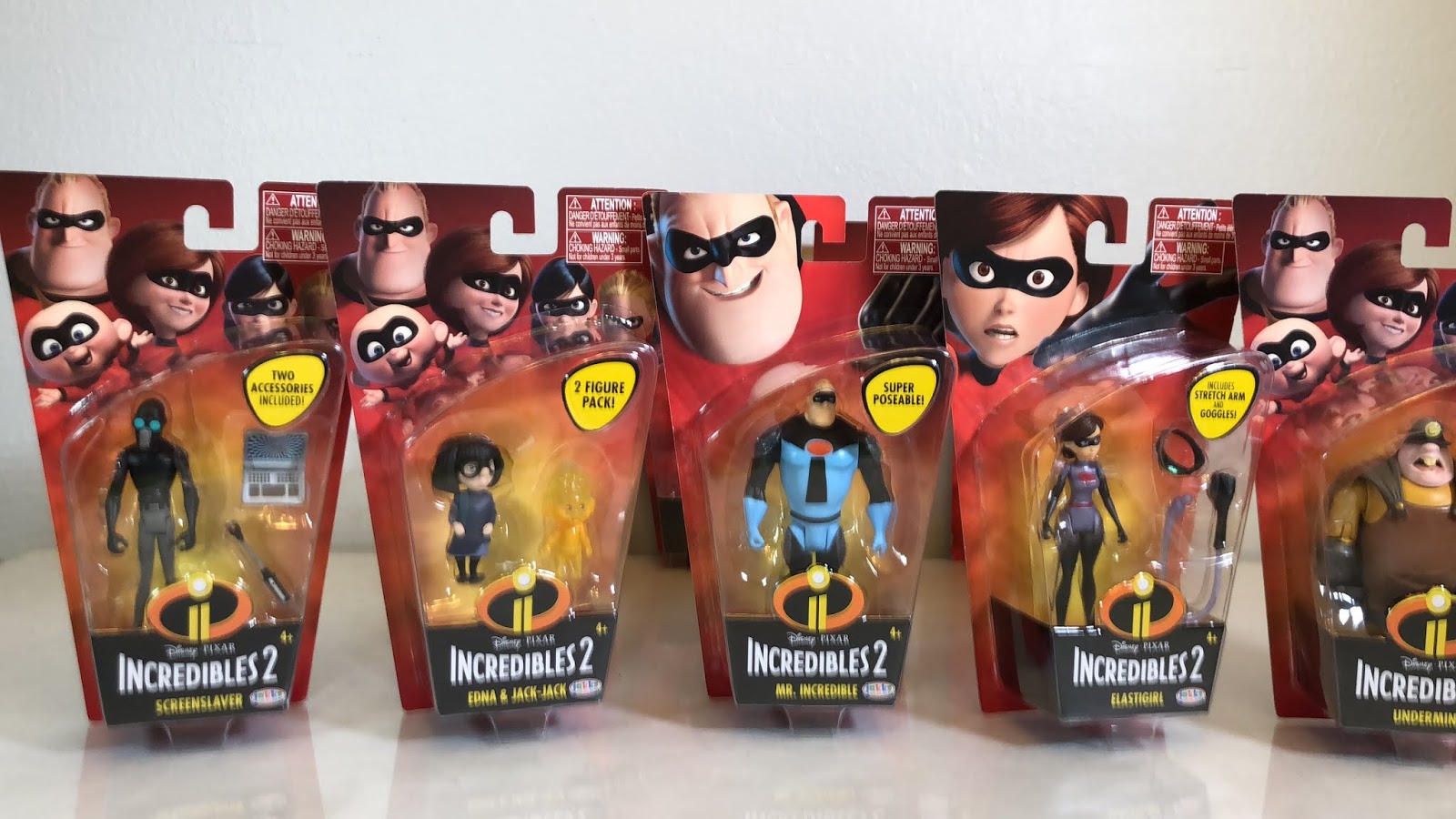Tubey Toys Review: Video and Toy Review: The Incredibles 2 Wave 2 Assortment 4-inch Action Figures!