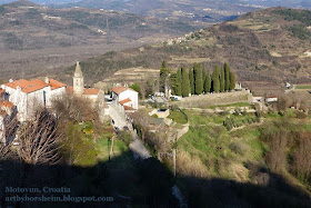 Motovun Truffle Capitol Croatia - Cemetery view from town wall Istria