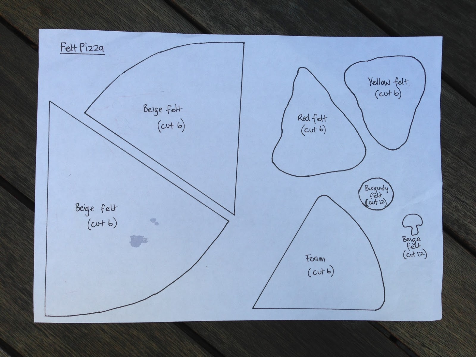 Random Crafting Adventures: Felt Pizza - Almost Good Enough to Eat!