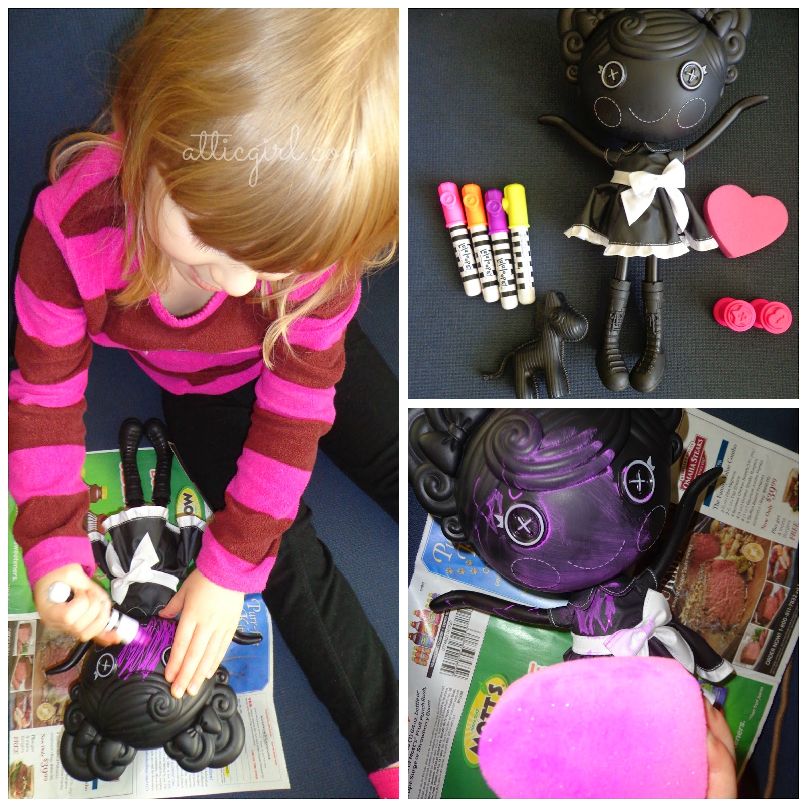 lalaloopsy color me doll black