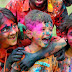 Kids Playing Holi, Pictures of Beautiful Moments Captured in Camera