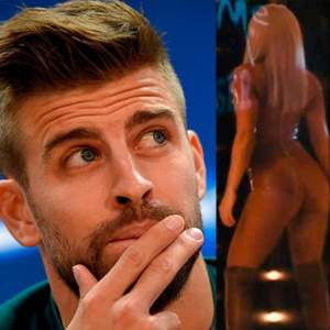 Gerard Piqué presume el trasero de Shakira