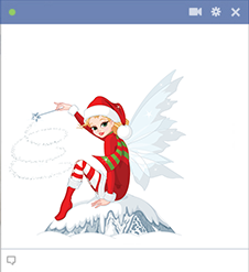 Christmas Fairy Facebook Emoticon