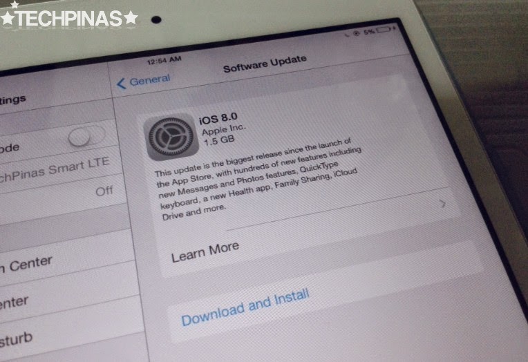 Install iOS8