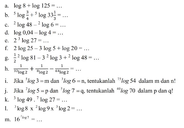 Modul Manajemen Matematika Ekonomi Pangkat Akar Dan Logaritma Part 2
