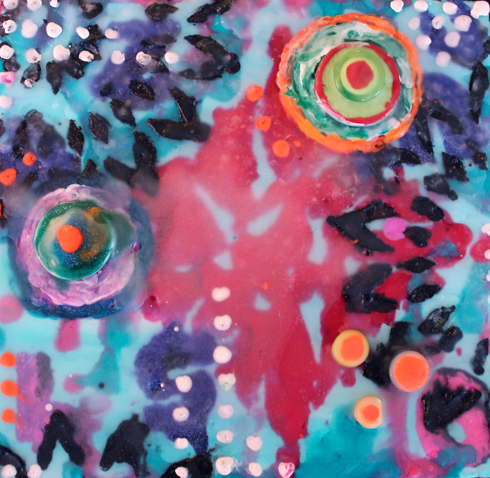 Celebrating Creative Lives Melted Crayon Art 2nd in Series Using